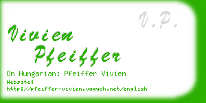 vivien pfeiffer business card